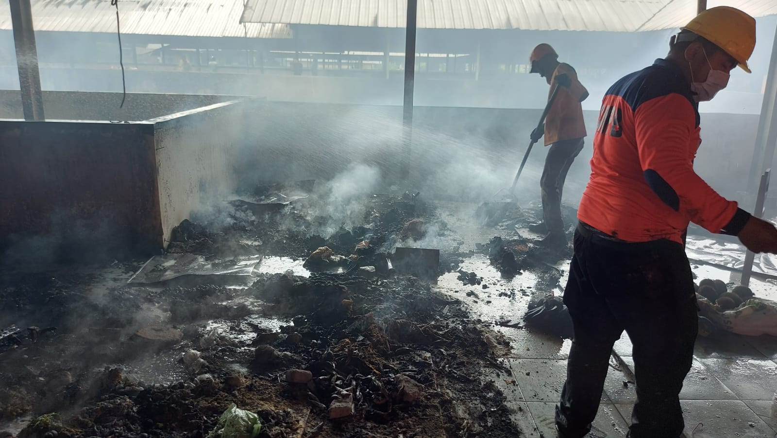 Pasar Kota Terbakar, Tanggap Darurat 14 Hari